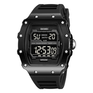 SKMEI 2296 Digital Sports Countdown Timer Watch - bright/black/black image 0
