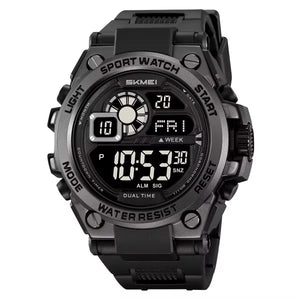 SKMEI 2318 Rugged Digital Sport Watch - black/black image 0