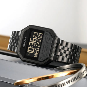 Skmei - 2350 - Digital MultifunctionalSports Watch with Dual Time - Black image 4