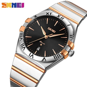 SKMEI - 9257 - Business Stainless Steel Band Men's Watch - rose gold/silver-black (man) image 0