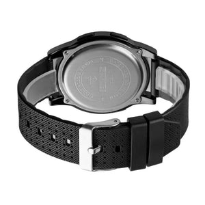 SKMEI - 1502 - Digital Thin Dial Waterproof Wrist Watch - black/black image 2