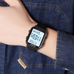 SKMEI - 2135 - Qibla Azan Time Reminder Prayer Watch - black image 2