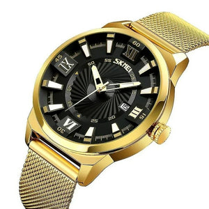 SKMEI - 9166 - Stainless Steel Japan Movement Watch - black image 2