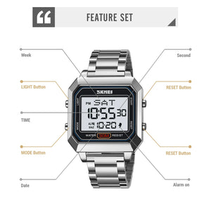 Skmei – 2149 – Metal Digital Watch – Silver image 3