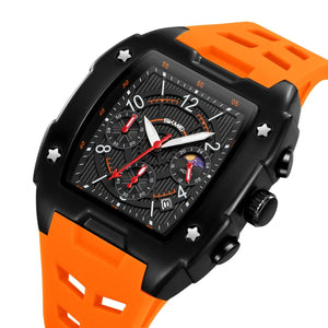 SKMEI - 9345 - Multifunctional Chronograph Quartz Watch - orange image 0