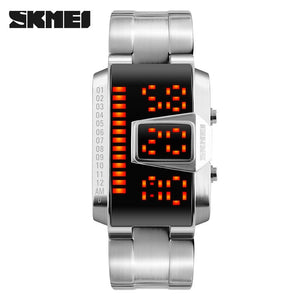 Skmei - 1179 - Digital Stainless Steel Watch - Silver image 1