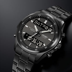 Skmei - 2049 - Multifunctional Waterproof Watch - Black/Black image 1