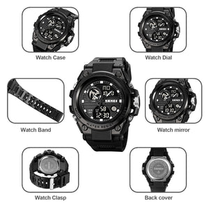 SKMEI 2031 Rugged Digital Sports Watch - Black image 5