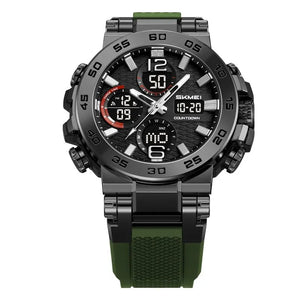 SKMEI - 2499 - Analog Digital Dial Display - army green image 2