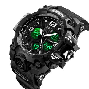 Skmei - 1155 - Sports Analog Digital Watch - Black image 4