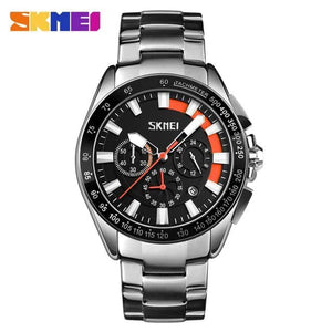 Skmei - 9167 - Stainless Watch Men's Quartz Wristwatch - Orange image 0