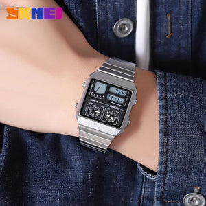 SKMEI 2198 Digital Thermometer Multifunctional Watch - Silver image 5