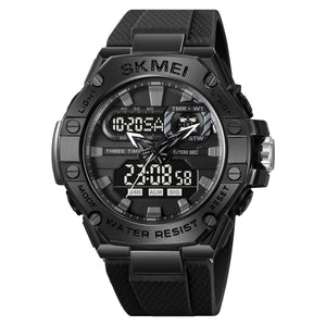 Skmei - 2221 - Tactical Force Dual Display Watch - Black image 0