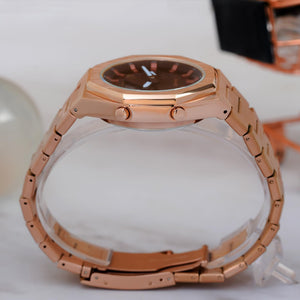 Skmei - 1816 - Dual Display luminous waterproofs 50+ timezone - RoseGold/White image 4