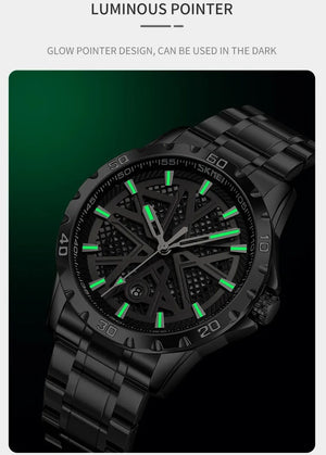 Skmei - 9337 - Digital Stainless Steel Watch - Silver/Black image 6