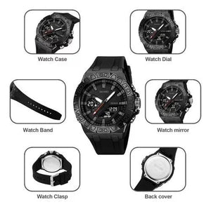 Skmei - 2276 - S-shock Sport Watch - Black/White image 3
