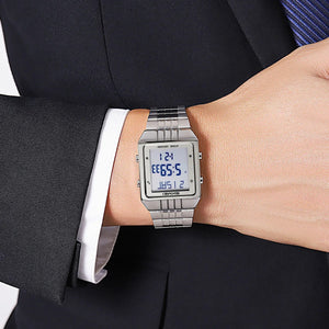 SKMEI - 2335 - Digital Multifunction Stainless Steel Watch - Silver image 4
