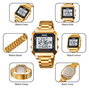 Skmei – 2149 – Metal Digital Watch – Gold image 5