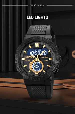 Skmei - 1881 - 50M Waterproof - Gold/White image 1