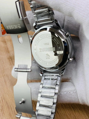 Skmei - 1652 (Chain) - Multifunctional Waterproof - Silver/White-Steel image 4