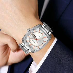 SKMEI - 9354 - Business Analog Quartz Watch - Silver image 2