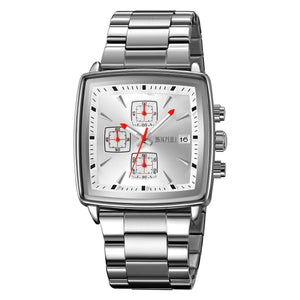 Skmei - 9331 - Luxury Chronograph Wr30m Waterpoof Quartz - Silver/Silver image 0