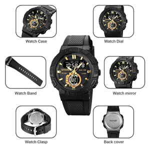 Skmei - 1881 - 50M Waterproof - Gold/Black image 3