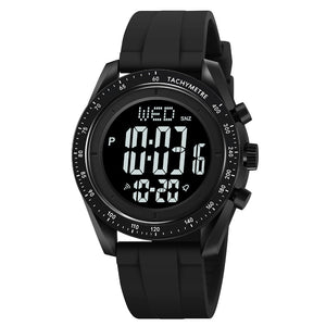 Skmei - 2045- Digital Multifunctional Luminous Waterproof - black/black image 0