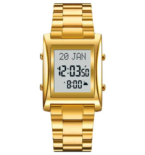SKMEI - 2092 - Qibla Azan Time Reminder Prayer Watch - gold image 0