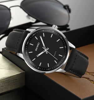 Skmei - 2034 - Quartz Movement Watch - silver/silver-black image 1