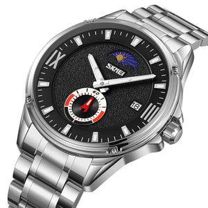 SKMEI - 9326 - High Quality Luxury Watch - silver-black image 0