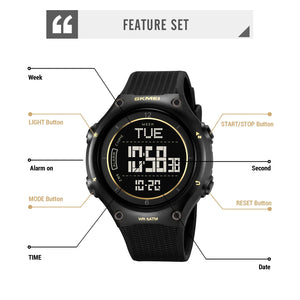 SKMEI 2161 Digital Sports Watch - gold image 3