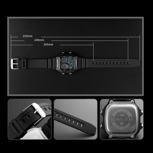 SKMEI 1299 Digital Dual Time Sports Watch - black image 3