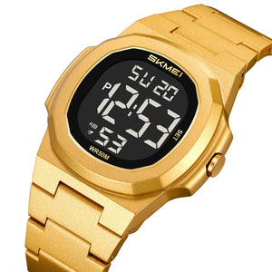 SKMEI 2428 Digital Casual Sports Watch - gold image 0