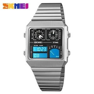 SKMEI 2198 Digital Thermometer Multifunctional Watch - Silver image 3