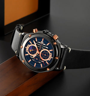 SKMEI - 9351 - High Quality Luxury Watch - black/black image 1