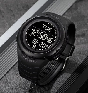 Skmei - 2166 - Step Master Digital Watch - Black/Black image 2