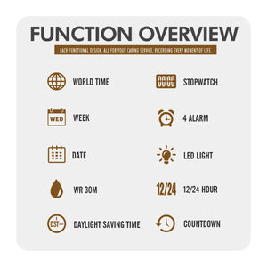 Skmei 2284 World Master Dual Display Watch - Black image 4