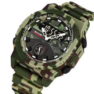 SKMEI - 2355 - Tactical Sports Digital Watch - ArmyCamo image 0