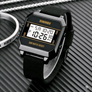 Skmei - 1848 - Digital Waterproof LED Luminous - Black/White image 3