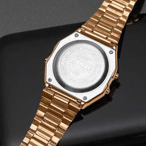 Skmei - 1123 - Digital Stainless Steel Watch - RoseGold image 2