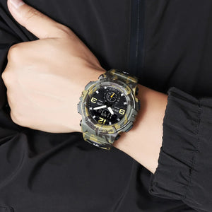 Skmei - 2341 - Power Strike Dual Display Watch - Army Green Camo image 2
