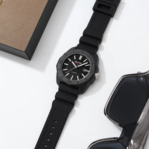 Skmei - 2393 - Quartz Analog Silicone Strap Watch - black/checkered image 4