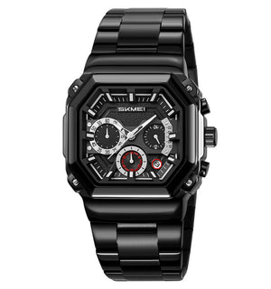 Skmei - 9359 - Quartz Chronograph Heavy-Duty Metal Build - black image 0
