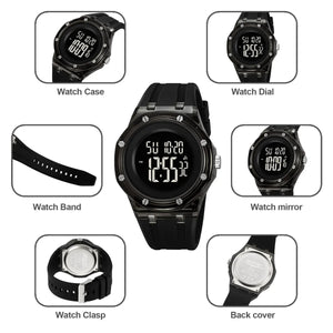 Skmei - 2489 - Stealth Core Digital Watch - Black/Black image 3