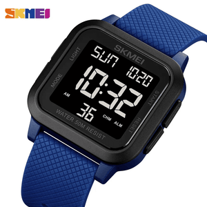 SKMEI 1894 Classic Digital Square Watch - Blue/Black