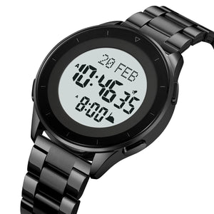 SKMEI - 2300 - Qibla Azan Time Reminder Prayer Watch - black image 0