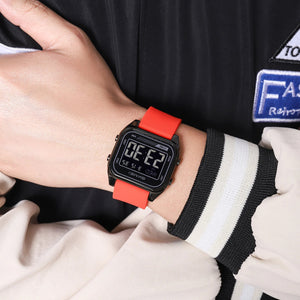 Skmei - 2496 - Digital LED Waterproof Watch - Black/Red image 2