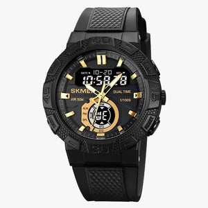 Skmei - 1881 - 50M Waterproof - Gold/Black image 1
