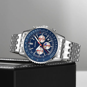 Skmei – 9348 – Executive Chronograph Watch – Blue image 1